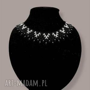 Prezent Ażurowy naszyjnik z koralików - łemkowska krywulka etno