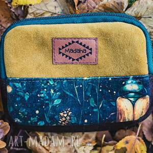 Portfelik damski handmade patchwork z tkaniny z odzysku