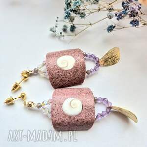 Kolczyki w kolorach ziemi Box X1, kol, fo, dam, et, boh, fr