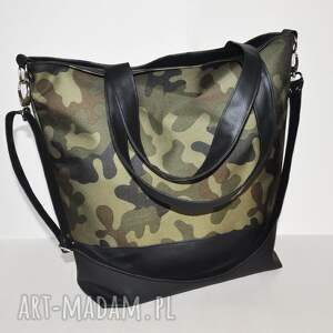 handmade na ramię torba hobo XL - print moro