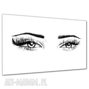 Obraz na płótnie 120x80 cm z kobiecymi oczami - minimalizm
