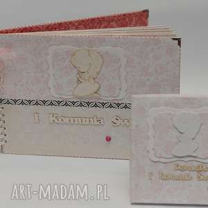 ręcznie zrobione scrapbooking albumy album z kartką na pierwszą komunię