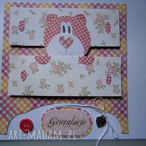 handmade scrapbooking kartki kartka w dniu narodzin/urodzin