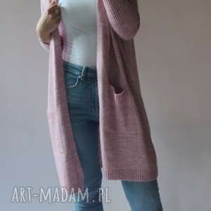 handmade swetry kardigan oversize z kieszeniami