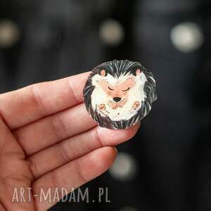 pomysł na prezent pod choinkę Broszka z jeżem, jeż