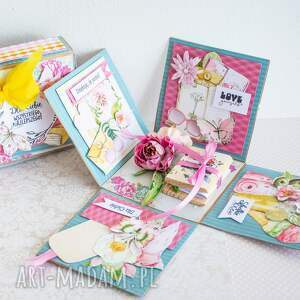 handmade scrapbooking kartki exploding box dla ciebie - wszystkiego najlepszego