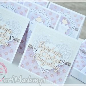 handmade scrapbooking kartki podziękowania dla rodziców chrzestnych