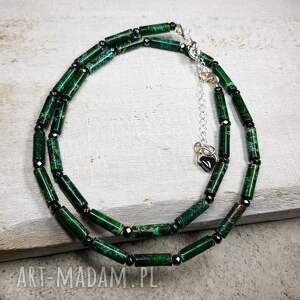 Korale jaspis cesarski kors38, zielone