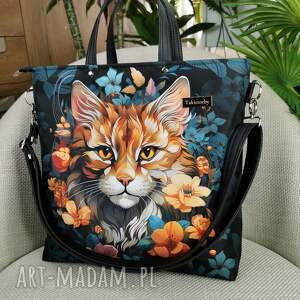 Prezent damska shopperka - kot 3, torebka shopper bag