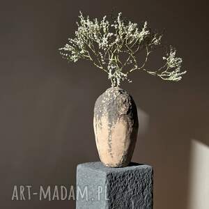 dekoracyjny wazon na szuszone kwiaty, ekologiczne dodatki, dekoracje do domu