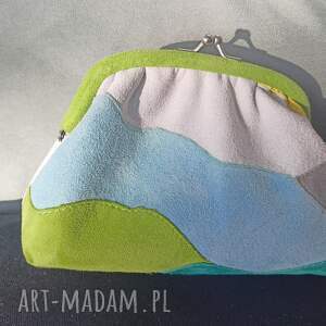 kosmetyczka ze skóry, ręczne wykonanie mamy i babci, unikalny, torebki