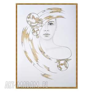 eterna III, kobieta, rysunek, grafika, obraz ręcznie malowany
