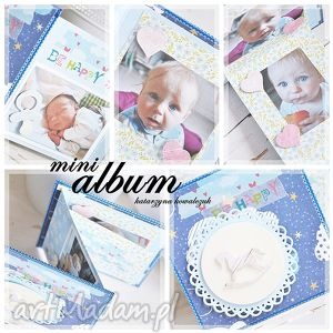 handmade scrapbooking albumy mini album leporello - wzór