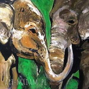 słoniowa miłość słonie obraz zwierzę, krajobraz natura
