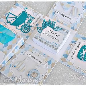 handmade scrapbooking kartki pamiątka chrztu - personalizacja