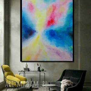 obraz na płótnie olejne, abstrakcja, duże obrazy