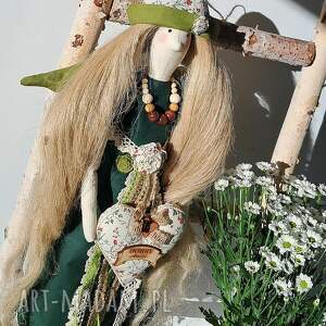 Prezent anioł stróż w zieleni