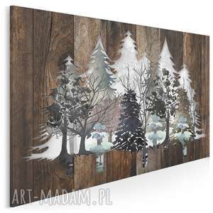 obraz na płótnie - drewno deski natura drzewa - 120x80 cm (82201)