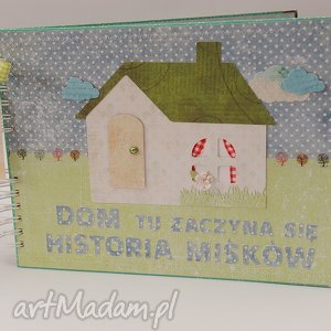 ręczne wykonanie scrapbooking albumy wyjątkowy album z budowy domu