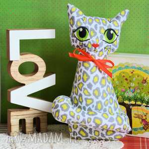 kotek torebkowy - gepard 25 cm maskotka zabawka, przytulanka haftowana