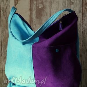 handmade na ramię torba hobo z kieszenią