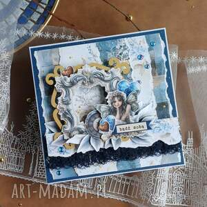 Kartka motywacyjna z wróżką „Bądź sobą” - scrapbooking