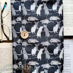 wodoodporne etui na książkę/notes szczurki, okładka