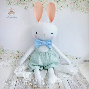 handmade maskotki króliczek, króliś ręcznie szyty przytulanka, prezent, dekoracja
