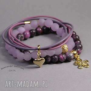 handmade violet & gold
