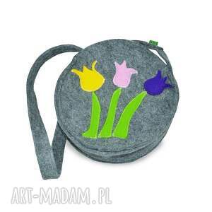 handmade dla dziecka torebeczka małej damy - tulipanki