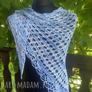 Chusta w błękitach letniego nieba, z bawełny