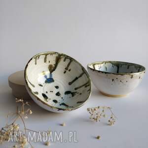 zestaw dwóch misek 2, miska śniadaniowa, ceramika ceramiczna