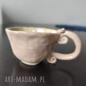 filiżanka ceramiczna z talerzykiem, dom kubek prezent