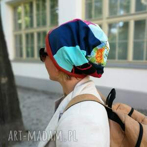 handmade czapki czapka szyta patchworkowo etno boho handmade - box g1 na podszewce