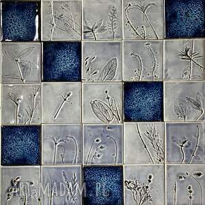 płytki ścienne herbarium kafelki ceramiczne, gliniane, piękna