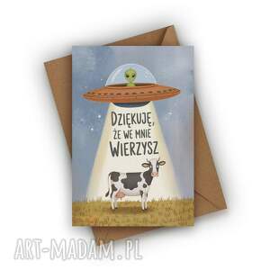 kartka okolicznościowa - dziękuję, że we mnie wierzysz przyjaciółki