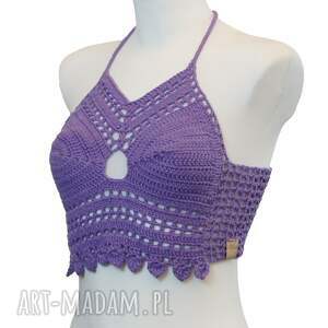 Top / bralet na szydełku na lato ze 100 procent bawelny rozmiar M/L