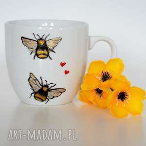kubek - zakochane pszczoły, prezent dla niej, dziewczyny
