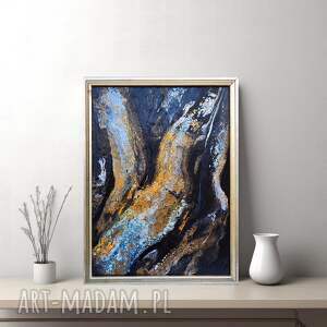 cisza i blask obraz abstrakcja, akrylowy prezent do domu, dekoracja