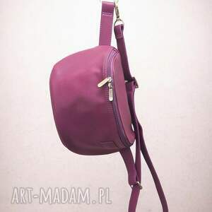 skórzana damska U POLKA, skóra naturalna, duża nerka