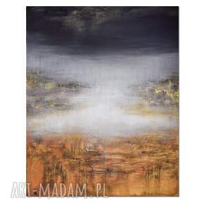 gold rush 12 nowoczesny obraz abstrakcyjny ręcznie malowany, nowoczesna