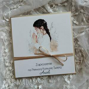 Bianca, zaproszenia komunijne