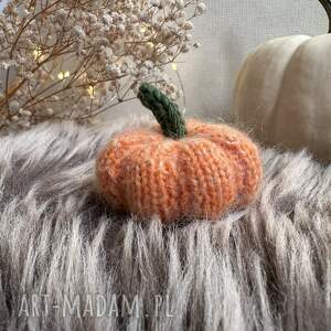 dynia ozdobna, mała - 1 szt na drutach, jesienne ozdoby, dekoracje