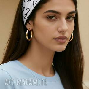 Opaska Wiosenna dzianinowa w okulary na podszewce świetna