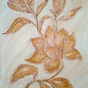 Prezent WYJĄTKOWY OBRAZ STRUKTURALNY Z TEKSTURĄ 3D SUROWA ELEGANCJA