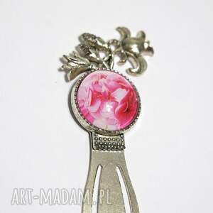 yenoo zakładka do książki - różowa pelargonia lilia niej