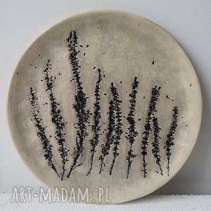 handmade ceramika wrzosowa patera