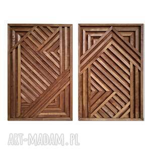 handmade dekoracje obraz z drewna, dekoracja ścienna /149 - manuela teak/