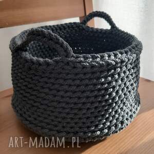 reczne sploty koszyk z bawełnianego sznurka, przechowywanie dodatki do domu