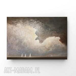 morze - praca formatu A4 pastele suche